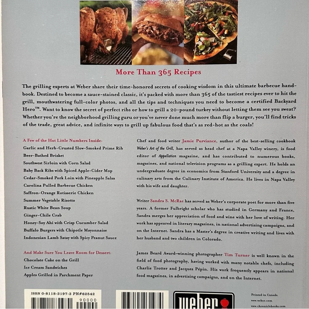 Weber’s Big Book Of Grilling Recipes Cookbook